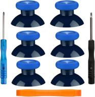 🎮 tomsin replacement thumbsticks for xbox one controllers - original joysticks for xbox one s (6 pcs, blue) logo