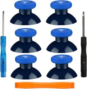 img 4 attached to 🎮 TOMSIN Replacement Thumbsticks for Xbox One Controllers - Original Joysticks for Xbox One S (6 Pcs, Blue)