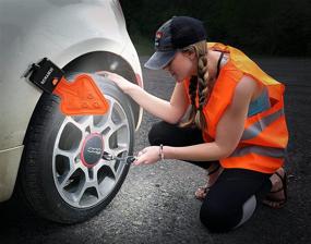 img 4 attached to 🔦 STKR Concepts FLEXIT AUTO Roadside Flashlight Safety Kit – 200 Lumens Ultra-Flexible LED Flashlight & High-Vis Safety Vest Combo, Orange - 00388