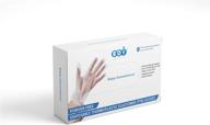 🧤 clear edi tpe food service gloves (200 pcs) - latex-free, powder-free and stretchable plastic logo