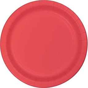 img 2 attached to Coral Creative Converting Dinner Plates - 8.75 Inch - Elegant Tableware Essentials