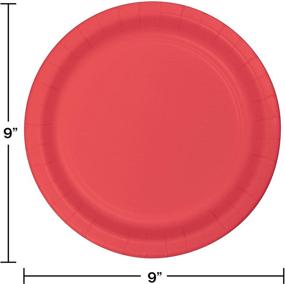 img 1 attached to Coral Creative Converting Dinner Plates - 8.75 Inch - Elegant Tableware Essentials