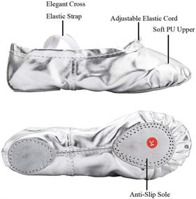 img 3 attached to 🩰 Woman's Ballet Dance Shoes: Split Sole Comfort for Women