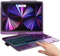 🔮 magic touchpad keyboard case for ipad pro 11 & trackpad 2021 - backlit ipad pro keyboard with smart touchpad accessories - magnetic apple pencil holder for ipad pro 11 2020, 2018, air 4 10.9 (purple) logo