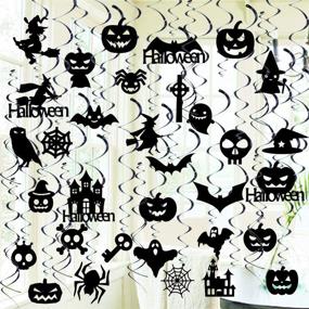 img 2 attached to 🎃 39-Piece Halloween Hanging Swirls Set for Party Decorations – GOER Halloween Supplies