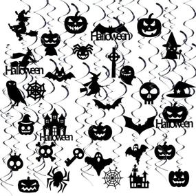 img 4 attached to 🎃 39-Piece Halloween Hanging Swirls Set for Party Decorations – GOER Halloween Supplies