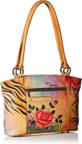 img 3 attached to 👜 Anna Anuschka Hand Painted Organizer Tote Women's Handbags & Wallets