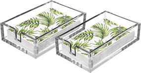 img 4 attached to 💡 Clear Acrylic Bathroom Organizers - LAOSGE 9X5.5X2.5 Holder Set