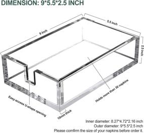 img 2 attached to 💡 Clear Acrylic Bathroom Organizers - LAOSGE 9X5.5X2.5 Holder Set