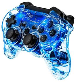 img 2 attached to Afterglow Wireless Controller: Signature Blue - PS3 - Enhance Gaming Experience with its Wireless Convenience and Striking Blue Design!