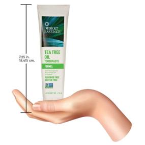 img 1 attached to 🌿 Desert Essence Tea Tree Oil Toothpaste with Fennel - 6.25 Oz - Refreshing Taste - Baking Soda - Pure Essential Oil - Sea Salt - Finest Natural Ingredients - Promotes Dental Health