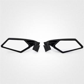 img 3 attached to 🔍 UTV Maverick X3 Side Rear View Mirror Racing Side Mirrors: Compatible with Can Am Maverick X3 & Suzuki Quadracer 450