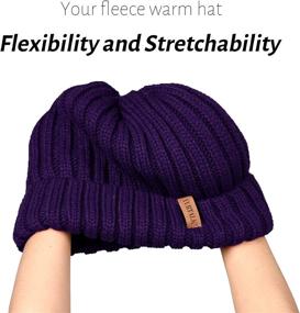 img 3 attached to FURTALK Winter Hats for Women: Stylish Fleece-Lined Beanie for Cold Weather