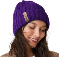 furtalk winter hats for women: stylish fleece-lined beanie for cold weather logo