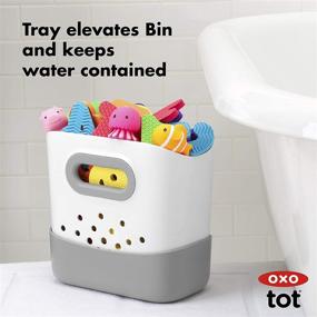 img 1 attached to 🛁 Organize and Delight: Stand Up Bath Toy Bin Keeps Your Bathroom Clutter-Free