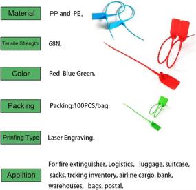 img 3 attached to Seals，250Mm Pull Tite Security Seal，Disposable Self Locking