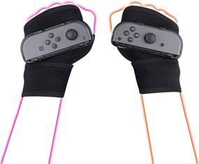 img 4 attached to 🕹️ LeyuSmart Wristbands: Armband Hand Free Accessories for Nintendo Switch Dancing Games - Large Size Gray Pair
