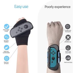 img 2 attached to 🕹️ LeyuSmart Wristbands: Armband Hand Free Accessories for Nintendo Switch Dancing Games - Large Size Gray Pair