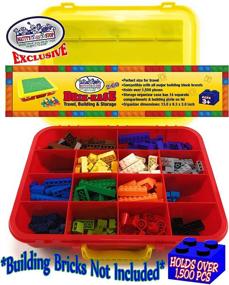 img 3 attached to 🧱 Organizer Container for Building Toys: Toy Stop Brik Kase with Storage & Accessories