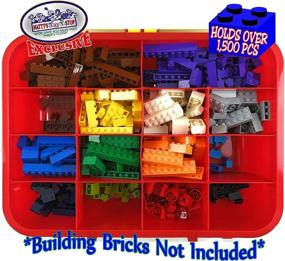 img 1 attached to 🧱 Organizer Container for Building Toys: Toy Stop Brik Kase with Storage & Accessories