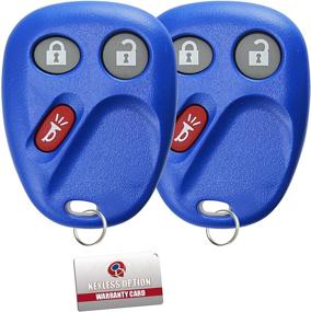 img 2 attached to Удобная замена автомобильного брелока KeylessOption для LHJ011 - синий (пачка из 2)