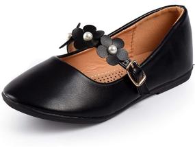 img 4 attached to NFGF063 SilverPU Girls' Flats - Nova Utopia Girl Shoes