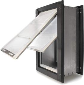 img 4 attached to 🐶 Endura Flap Pet Door: Double Flap Wall Mount - Best Extra Insulated All Weather Energy Efficient Aluminum Dog Door - Small Medium Large XL - Black Tan White Doggy Frame - Well Built Doggie Locking Cover