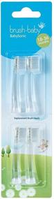 img 2 attached to 👶 Brush-Baby BabySonic Replacement Heads (18-36 Month, Pack of 4) - Dental Care for Toddlers