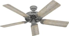 img 1 attached to 🔵 Hunter Fan Company 51123 Hunter Original 52-inch Ceiling Fan in Matte Silver