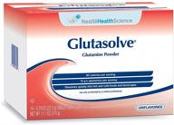 💊 glutasolve порошок глутамина: без вкуса, 0,79 унции пакет, 56 упаковок - повышение восстановления и оздоровления логотип