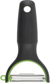 img 3 attached to 🔪 High-quality Y-shaped Peel for Cooking Enthusiasts, Straight Blade, Black