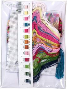 img 3 attached to 🧵 Dimensions Needlepoint Kit: Dragon Lily Design [5''x5''] - Create Stunning Handmade Artwork!