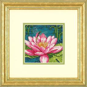 img 1 attached to 🧵 Dimensions Needlepoint Kit: Dragon Lily Design [5''x5''] - Create Stunning Handmade Artwork!