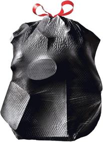 img 1 attached to Glad Large Drawstring Trash Bags ForceFlexPlus 30 Gallon Black Trash Bag - 25 Count - Ultimate Durable Protection for Heavy Loads!