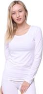 🔥 stay cozy and comfortable with outland women's thermal underwear top: soft, lightweight, and warm fleece base layer логотип