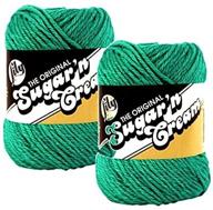 sugarn cream yarn solids mod green logo
