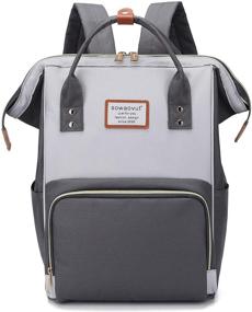 img 4 attached to 🎒 SOWAOVUT Laptop Backpack 15 Inch: Stylish & Waterproof, Ideal for Business, Travel, School – Perfect Choice for Women and Students