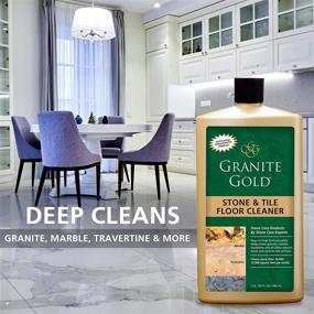 img 2 attached to Granite Gold Stone and Tile Floor Cleaner - No-Rinse Deep Cleaning Solution for Granite, Marble, Travertine, Ceramic - 32oz (Packaging May Vary)