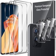 📱 ultimate protection bundle: 6 pack lk oneplus 9 screen protector + camera lens protector - hd ultra-thin tempered glass logo