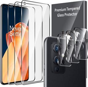 img 4 attached to 📱 Ultimate Protection Bundle: 6 Pack LK OnePlus 9 Screen Protector + Camera Lens Protector - HD Ultra-Thin Tempered Glass