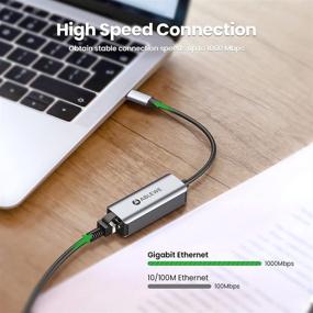 img 3 attached to 🔌 ABLEWE USB C to Ethernet Adapter, Type-C to RJ45 Gigabit Ethernet Adapter, Thunderbolt 3 to RJ45 LAN Network Adapter for MacBook Pro 2020/2019/2018/2017, MacBook Air, Dell XPS, Galaxy S20 - Enhanced SEO