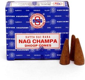 img 2 attached to Nag Champa Dhoop Cones Incense - Pack of 3