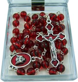 img 2 attached to Confirmation Glass Rosary Clear Keepsake