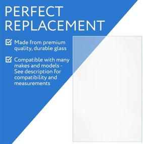 img 1 attached to 🔍 Frigidaire-Compatible 240350608 Crisper Glass Replacement - Best Pan Cover Insert for Refrigerator - Shelf/Shelves/Drawer Parts - Pan Frame Insert 24 x 15.5'' - By Impresa Products