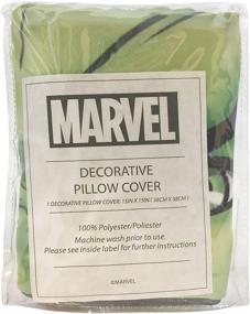 img 1 attached to Hulk Marvel Decorative Pillow Cover by Jay Franco: A Power-packed Marvel Accent to Transform Your Space