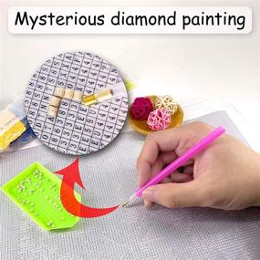 img 1 attached to 🎨 Rovepic 5D Random Mystery Diamond Painting Kits: Uncover Mesmerizing DIY Surprise Art with Rhinestone Cross Stitch, Perfect for Home Wall Decorations - 30x40cm35x35cm