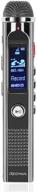 🎙️ tnp digital voice recorder with playback and rechargeable battery - voice activated dictaphone with stereo mic, noise reduction - portable mp3 player with fm radio recording (8gb) - includes headphone and mic stand logo