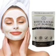 🔸 2 lb natural kaolin white clay powder for diy spa mud mask, facial, hair, body, soap, deodorant, bath bomb, makeup setting, lotion, and gardening - bare essentials living logo