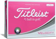 ⛳ premium titleist velocity golf balls: one dozen - enhancing performance & precision logo