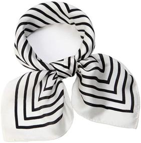 img 4 attached to Mulberry Scarf Square Scarves Scarfs Women's Accessories in Scarves & Wraps